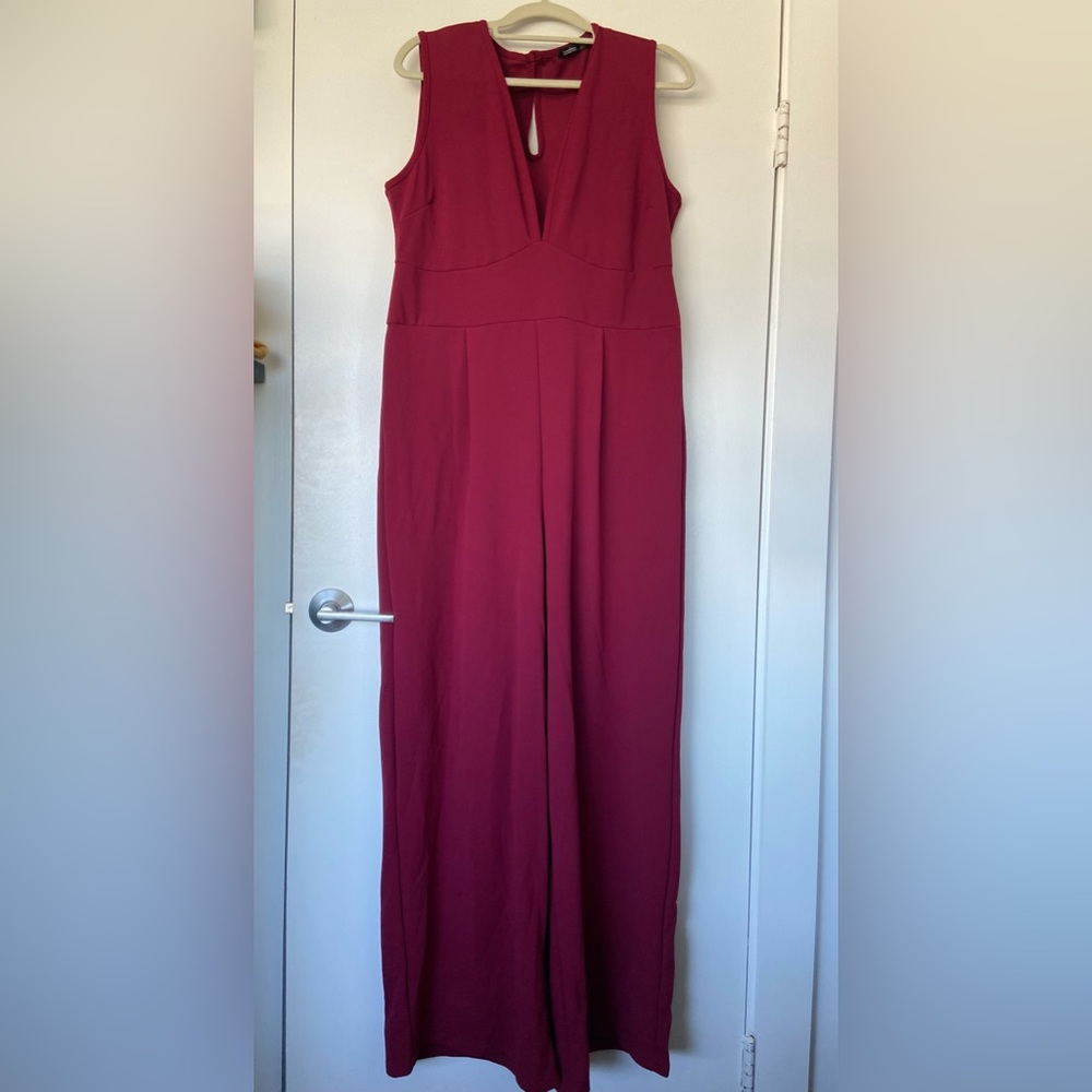 NWT Burgundy Formal Jumpsuit